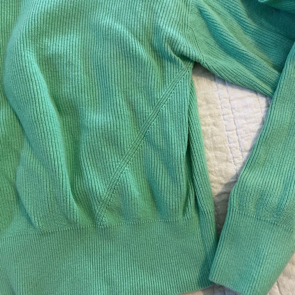 lululemon athletica Mint Green Ribbed Crewneck Sweater size 8 - Picture 3 of 7